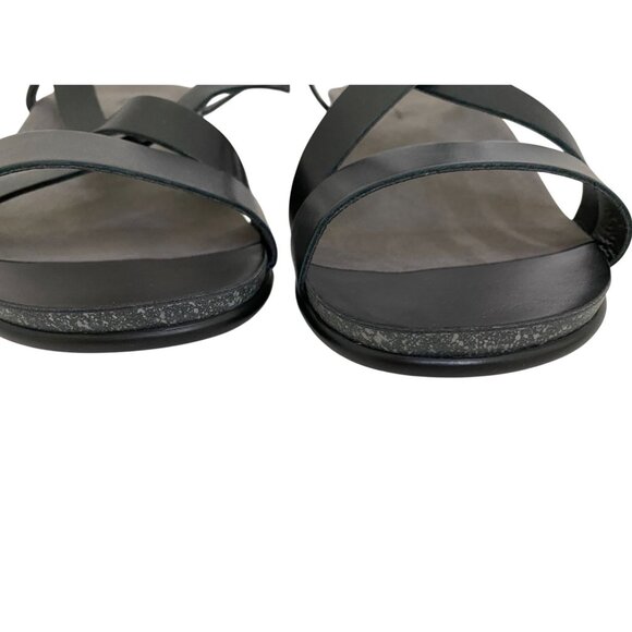 SAS Womens NWOB Black Laguna Sandals Size 10 WW Leather Boho Goth Dark Academia - Picture 2 of 6
